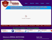 Tablet Screenshot of imperialvizag.com